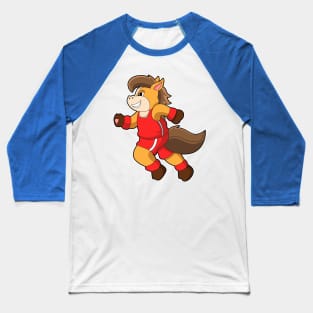 Horse at Running Baseball T-Shirt